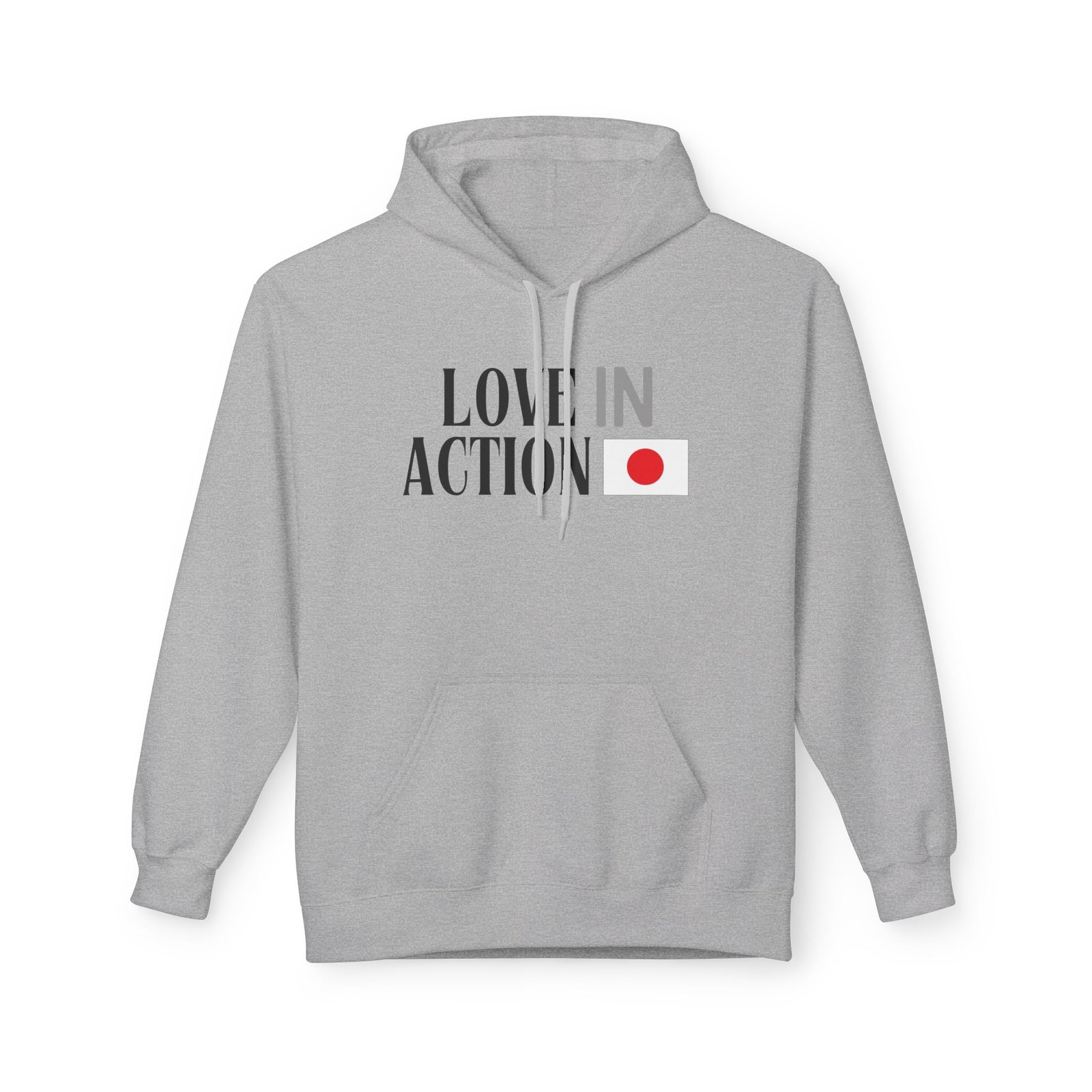 Love in Action Fleece Hoodie - Japan - Image 5