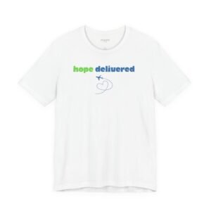 Hope Delivered T-shirt - blue & green
