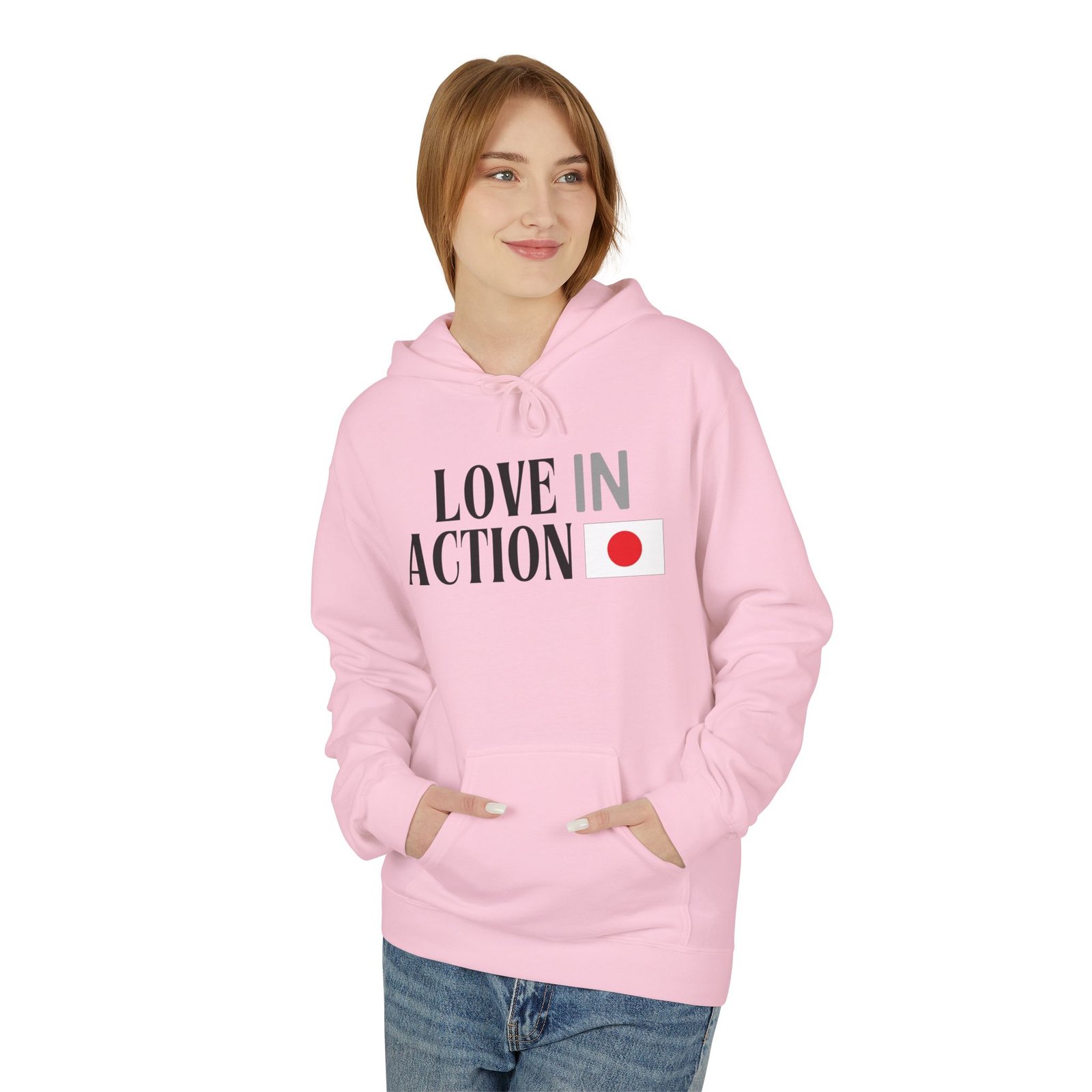 Love in Action Fleece Hoodie - Japan - Image 23