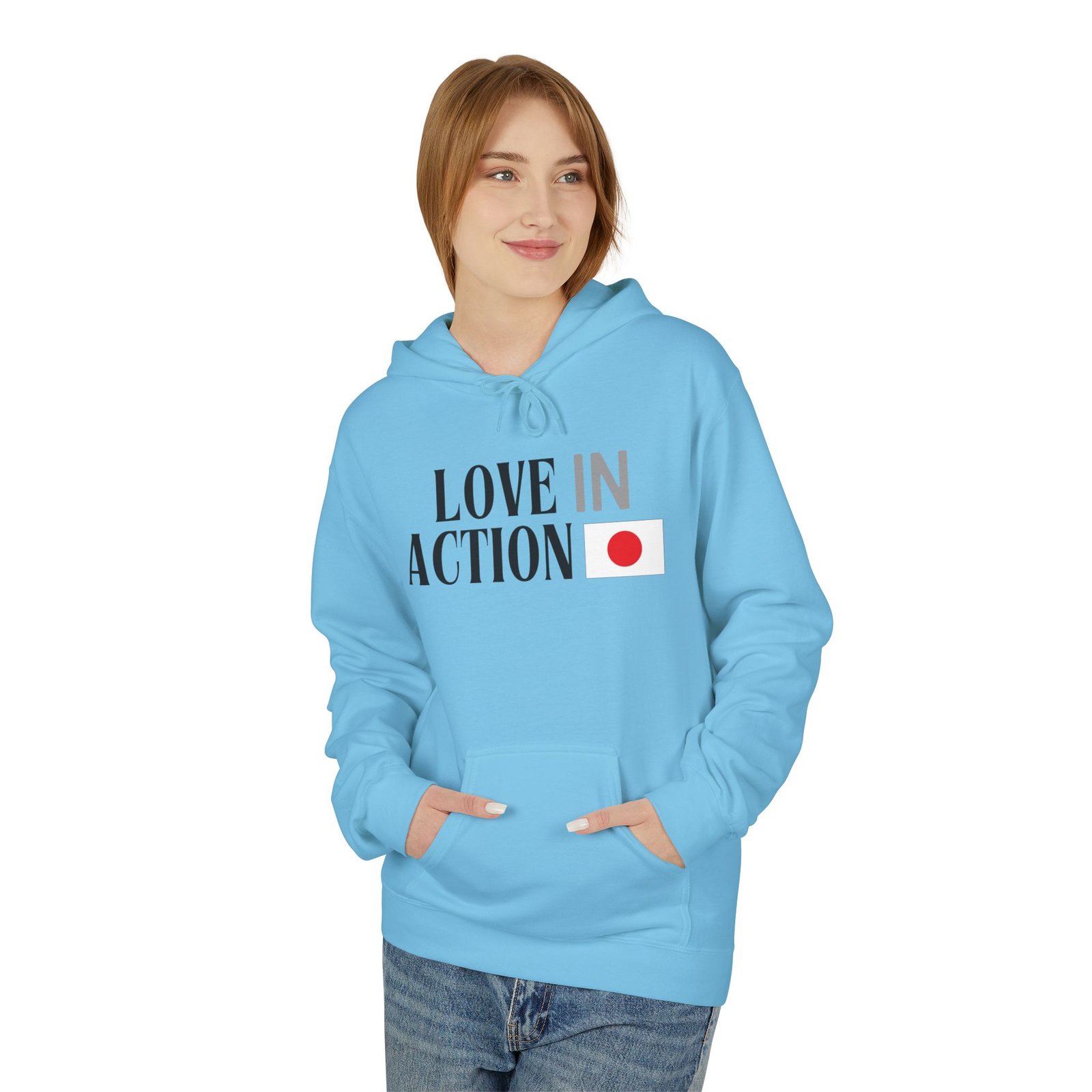 Love in Action Fleece Hoodie - Japan - Image 15