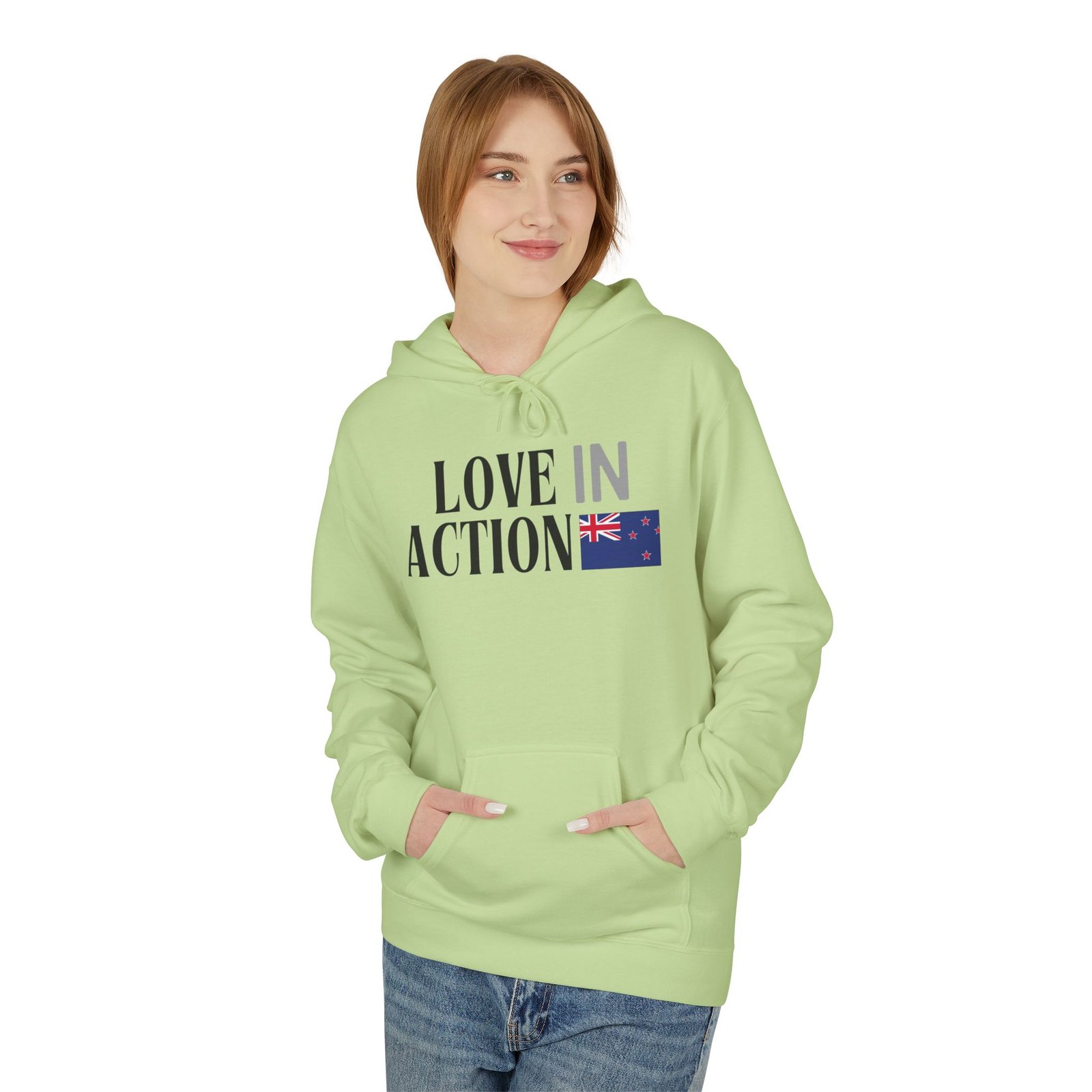 Love in Action Fleece Hoodie - New Zealand - Image 11