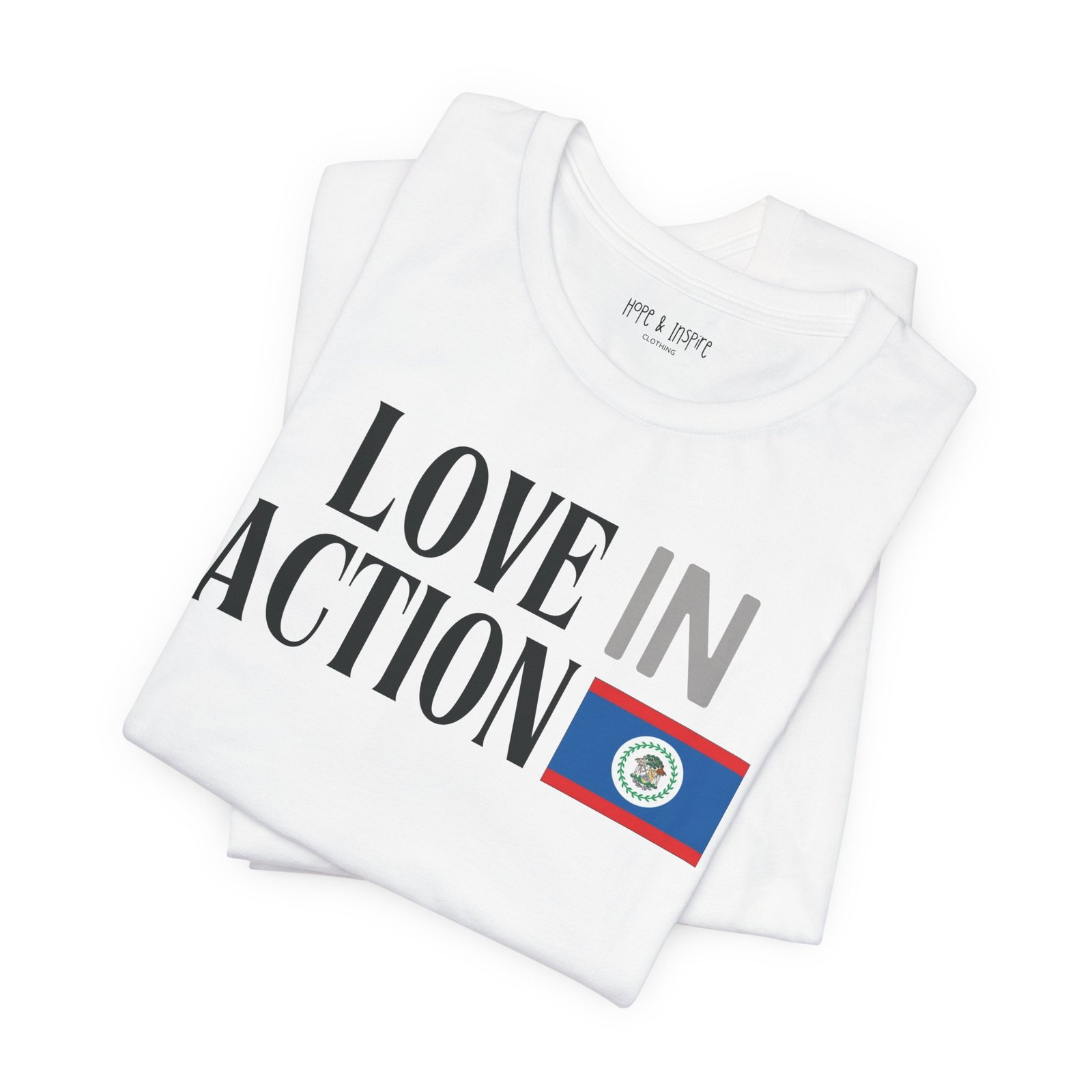 Love in Action T-shirt - Belize - Image 3