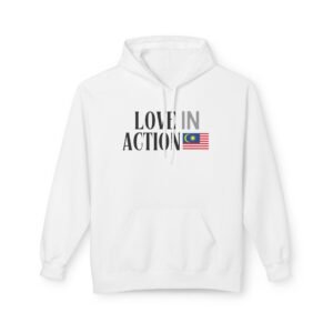 Love in Action Fleece Hoodie - Malaysia