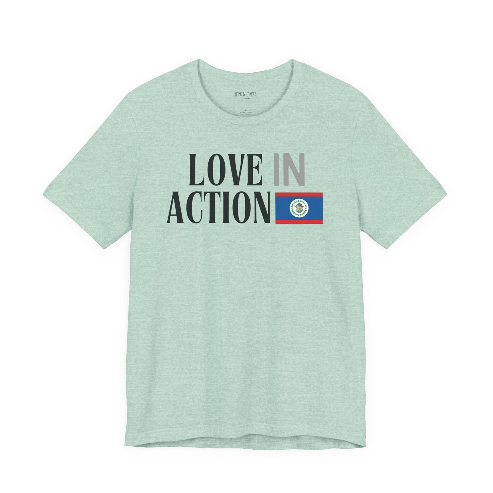 Love in Action T-shirt - Belize - Image 5