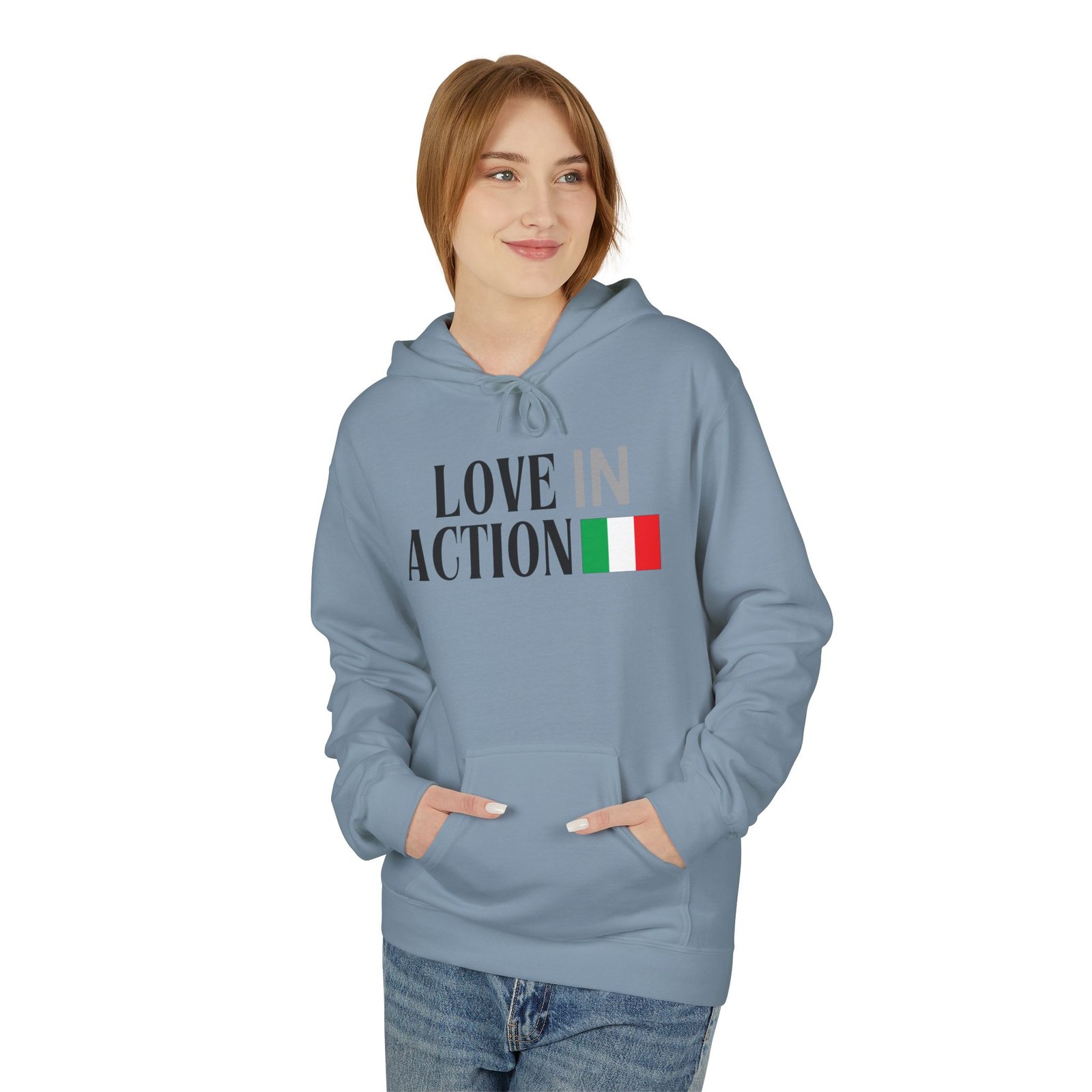Love in Action Fleece Hoodie - Italy - Image 19