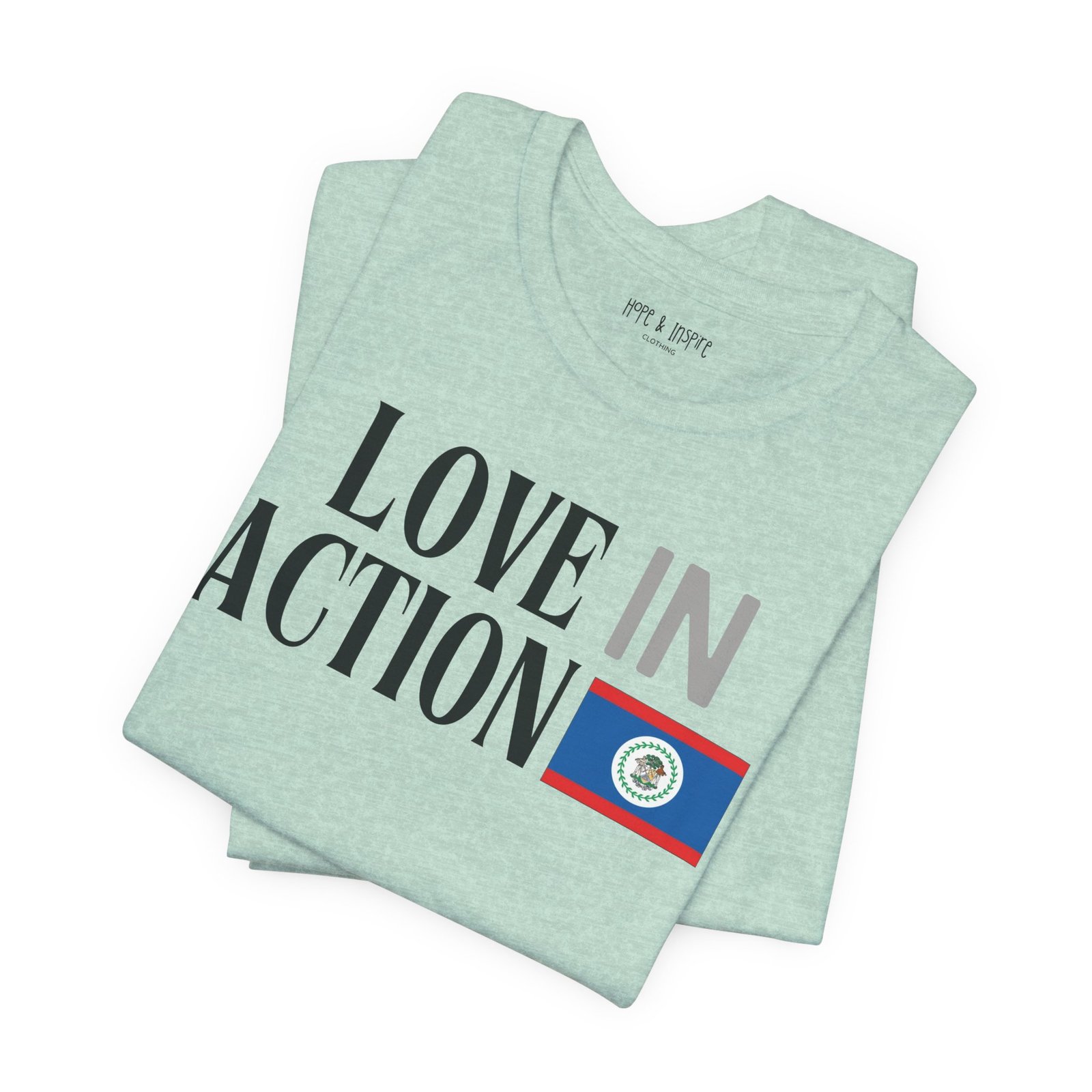 Love in Action T-shirt - Belize - Image 7
