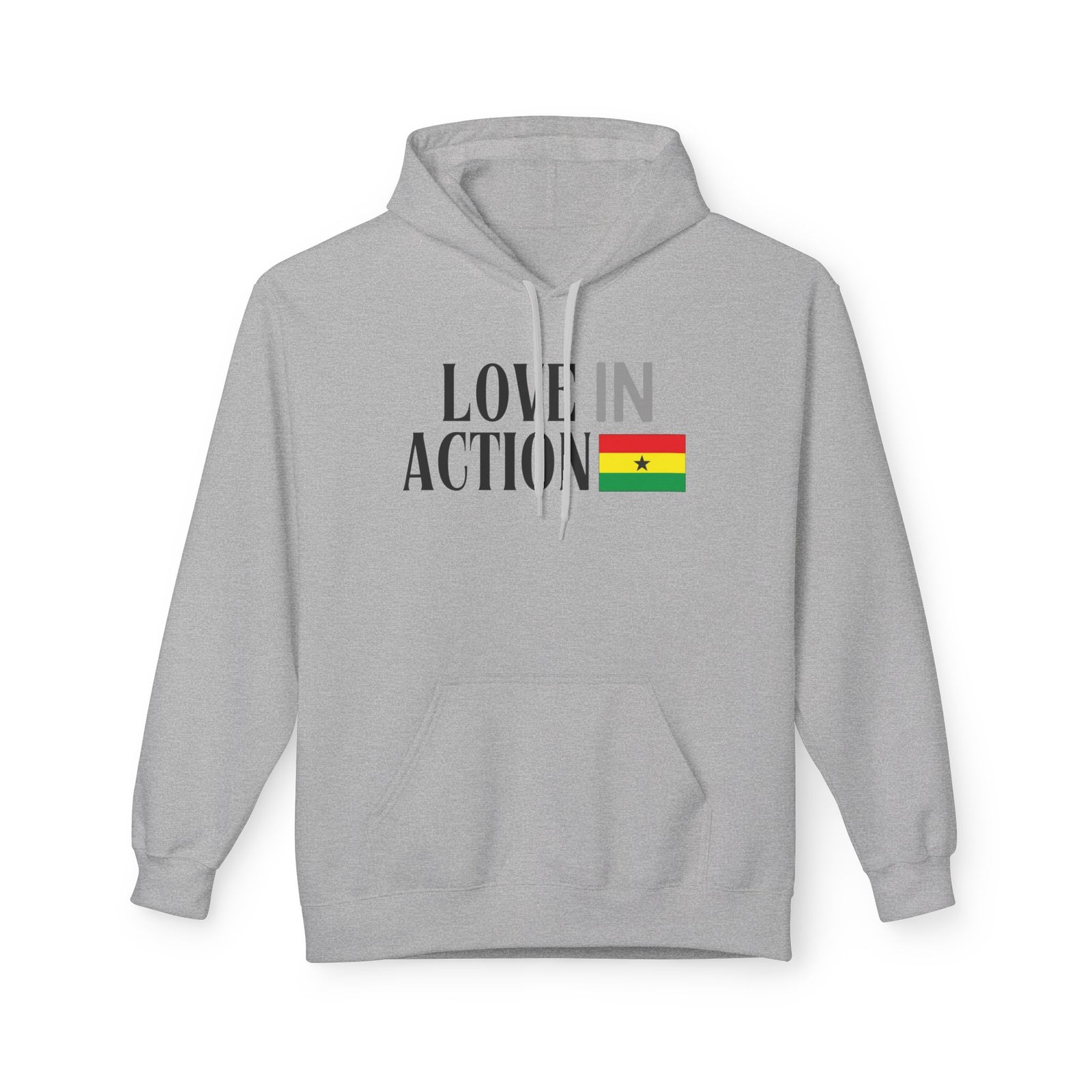 Love in Action Fleece Hoodie - Ghana - Image 5