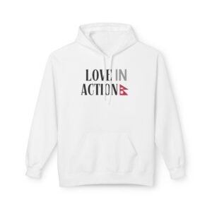 Love in Action Fleece Hoodie - Nepal