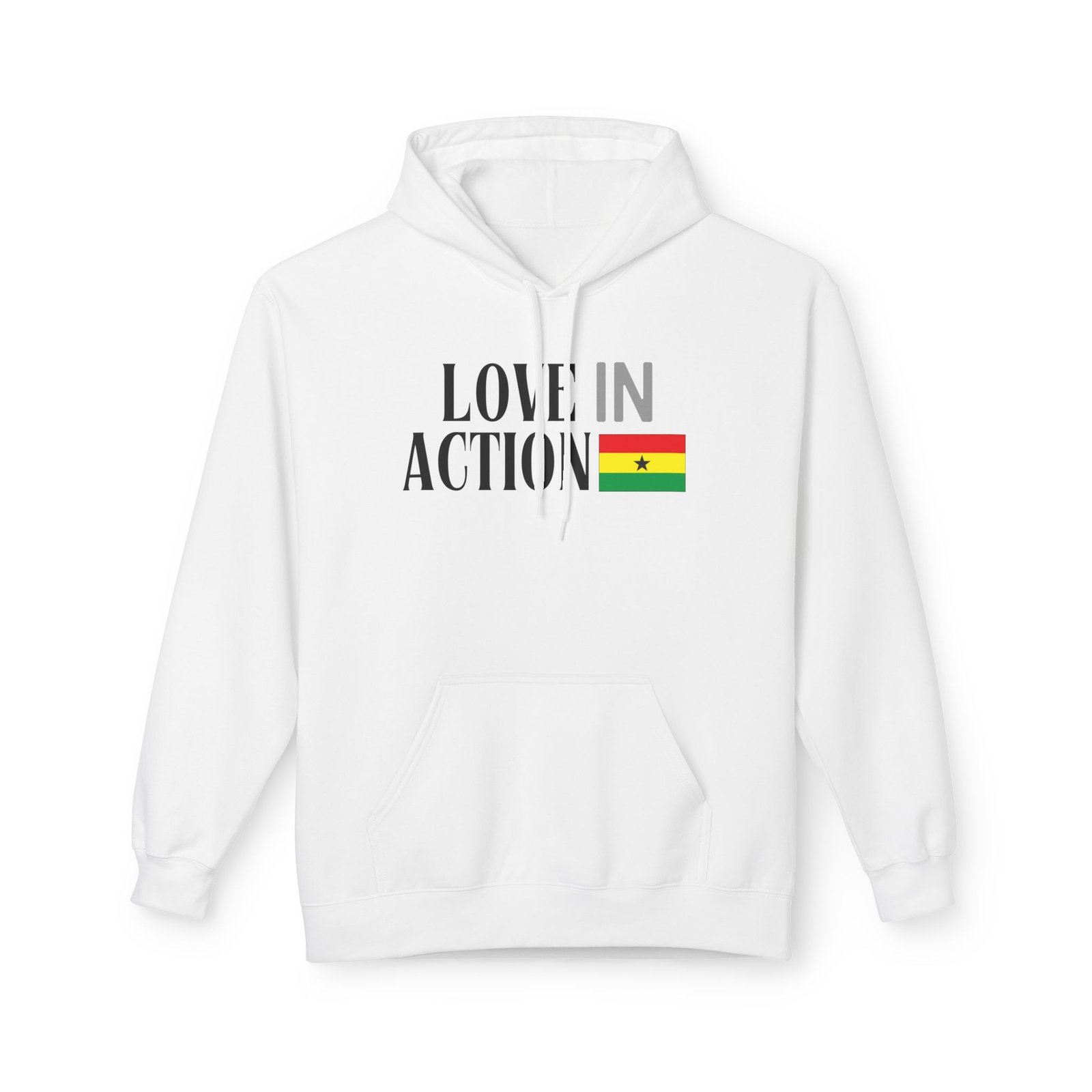 Love in Action Fleece Hoodie - Ghana