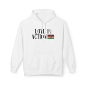 Love in Action Fleece Hoodie - Kenya