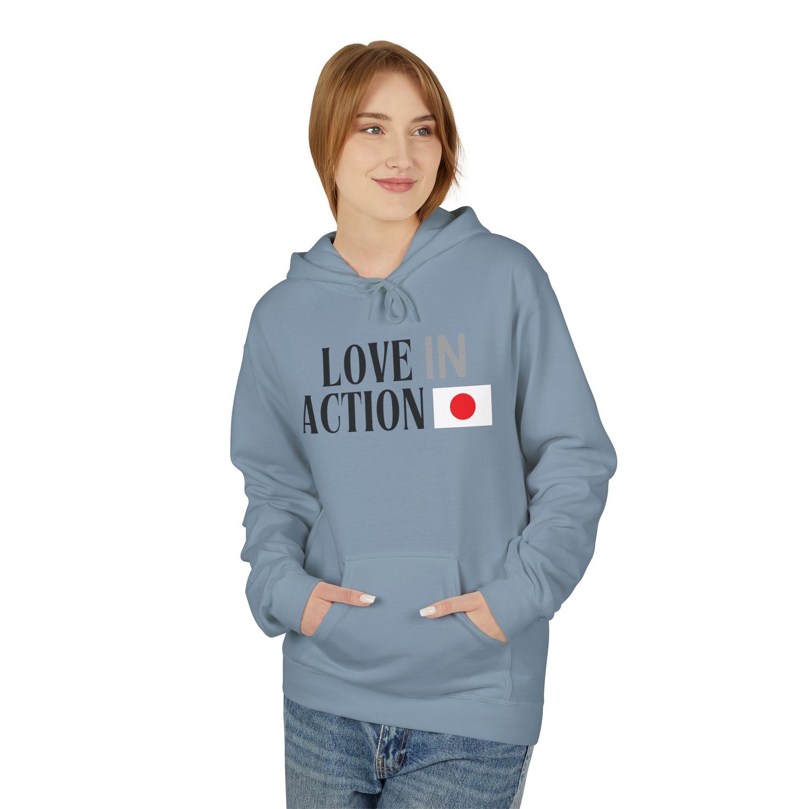 Love in Action Fleece Hoodie - Japan - Image 19