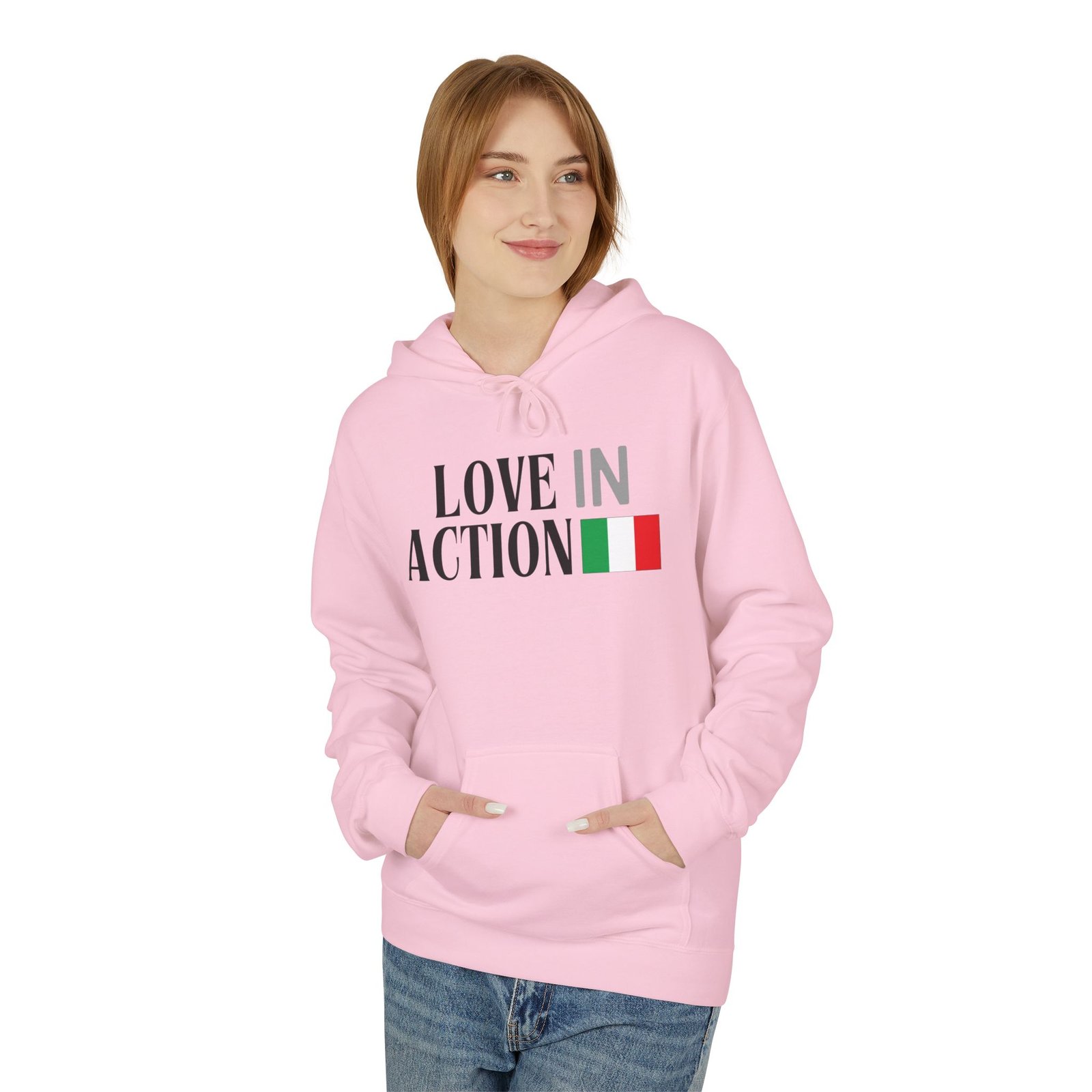 Love in Action Fleece Hoodie - Italy - Image 23