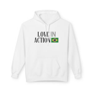 Love in Action Fleece Hoodie - Brazil