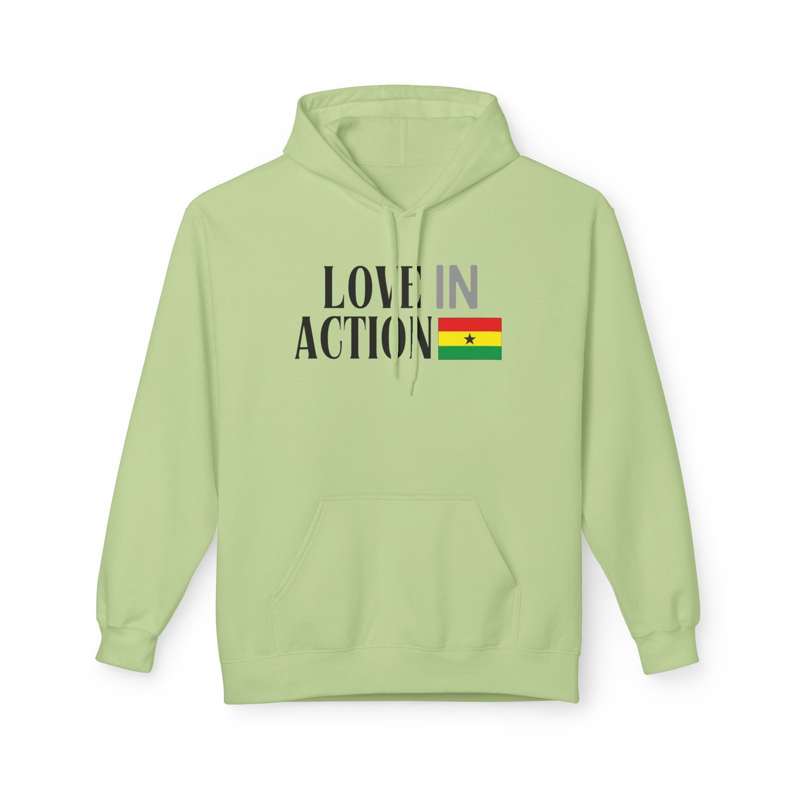 Love in Action Fleece Hoodie - Ghana - Image 9