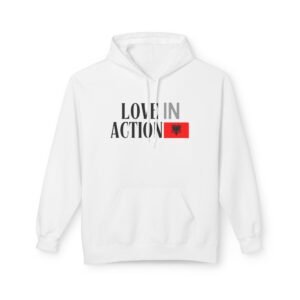 Love in Action Fleece Hoodie - Albania