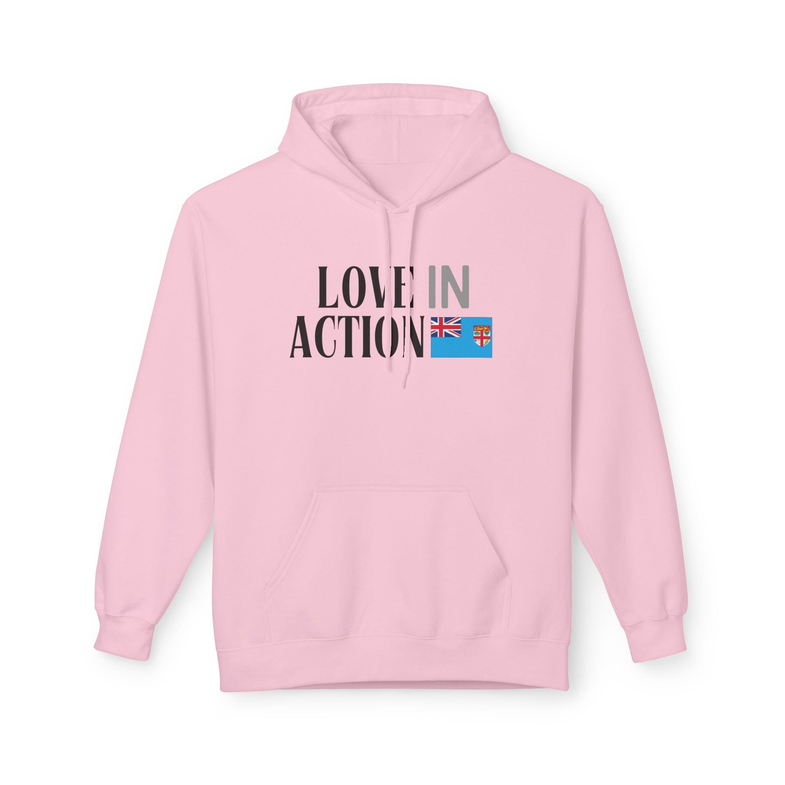 Love in Action Fleece Hoodie - Fiji - Image 21