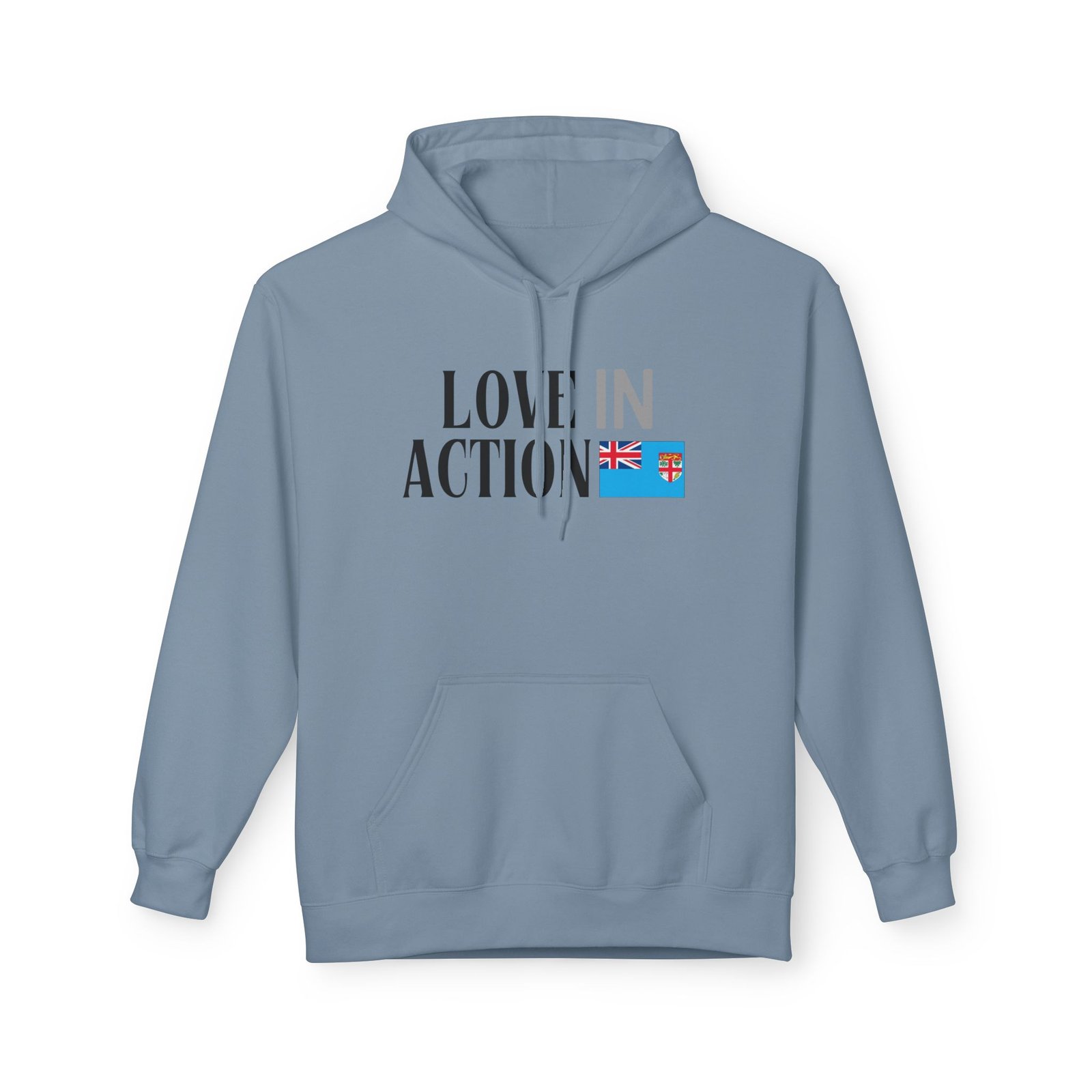 Love in Action Fleece Hoodie - Fiji - Image 17