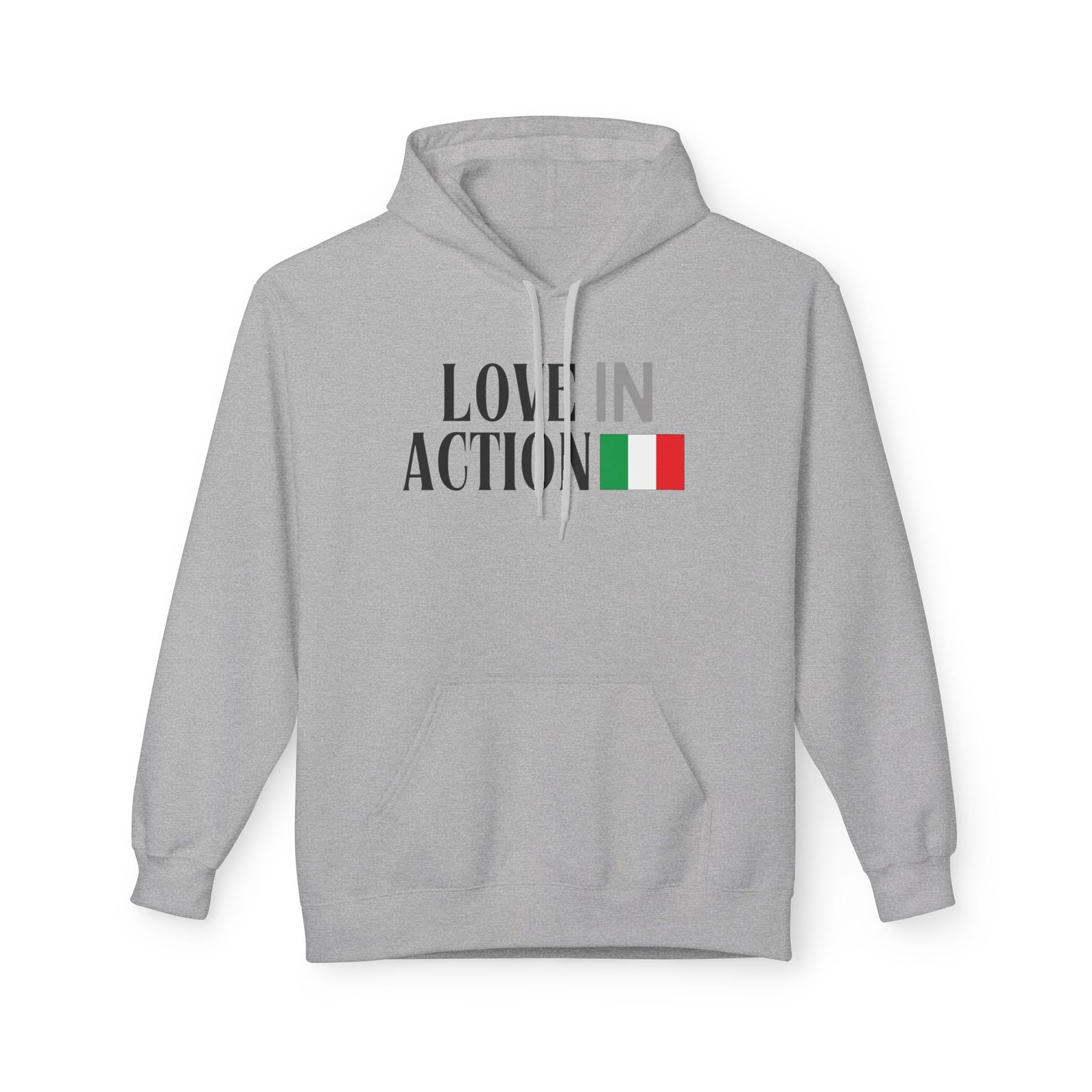 Love in Action Fleece Hoodie - Italy - Image 5