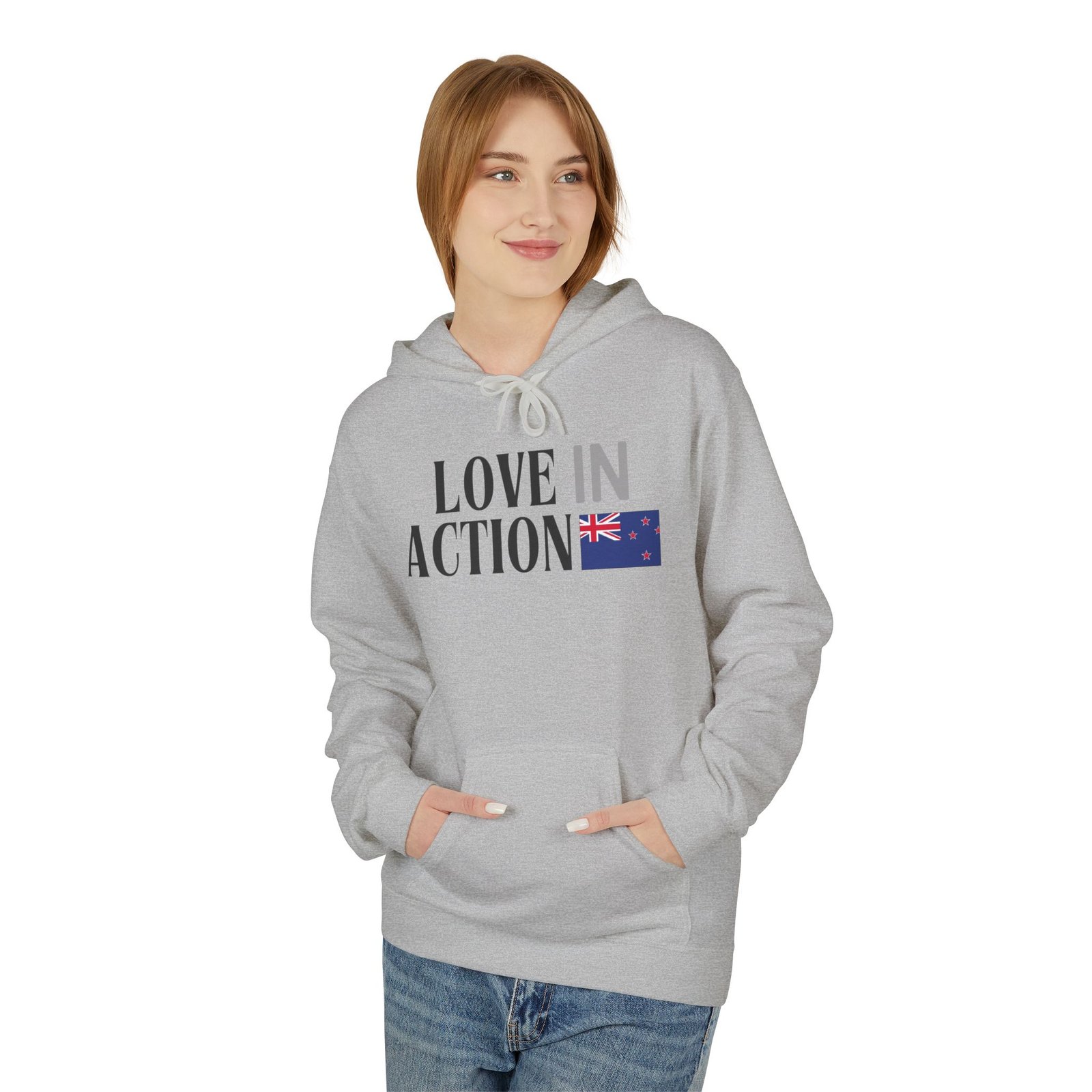Love in Action Fleece Hoodie - New Zealand - Image 7