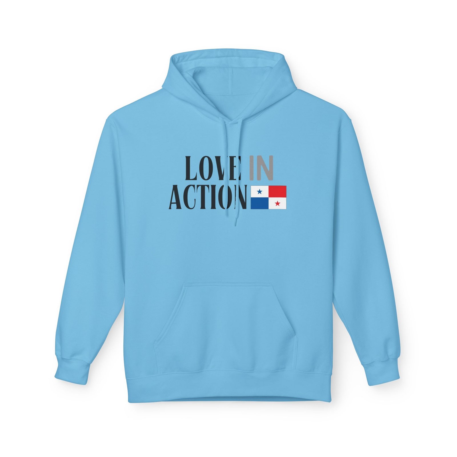 Love in Action Fleece Hoodie - Panama - Image 13