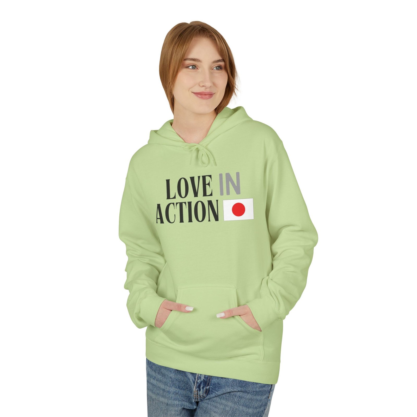 Love in Action Fleece Hoodie - Japan - Image 11