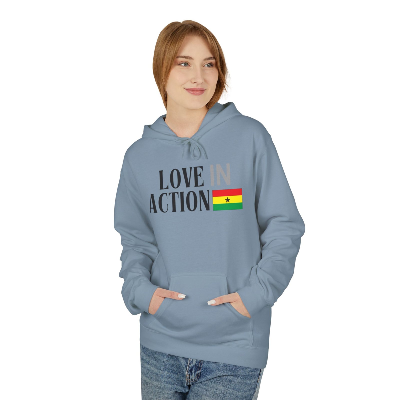 Love in Action Fleece Hoodie - Ghana - Image 19