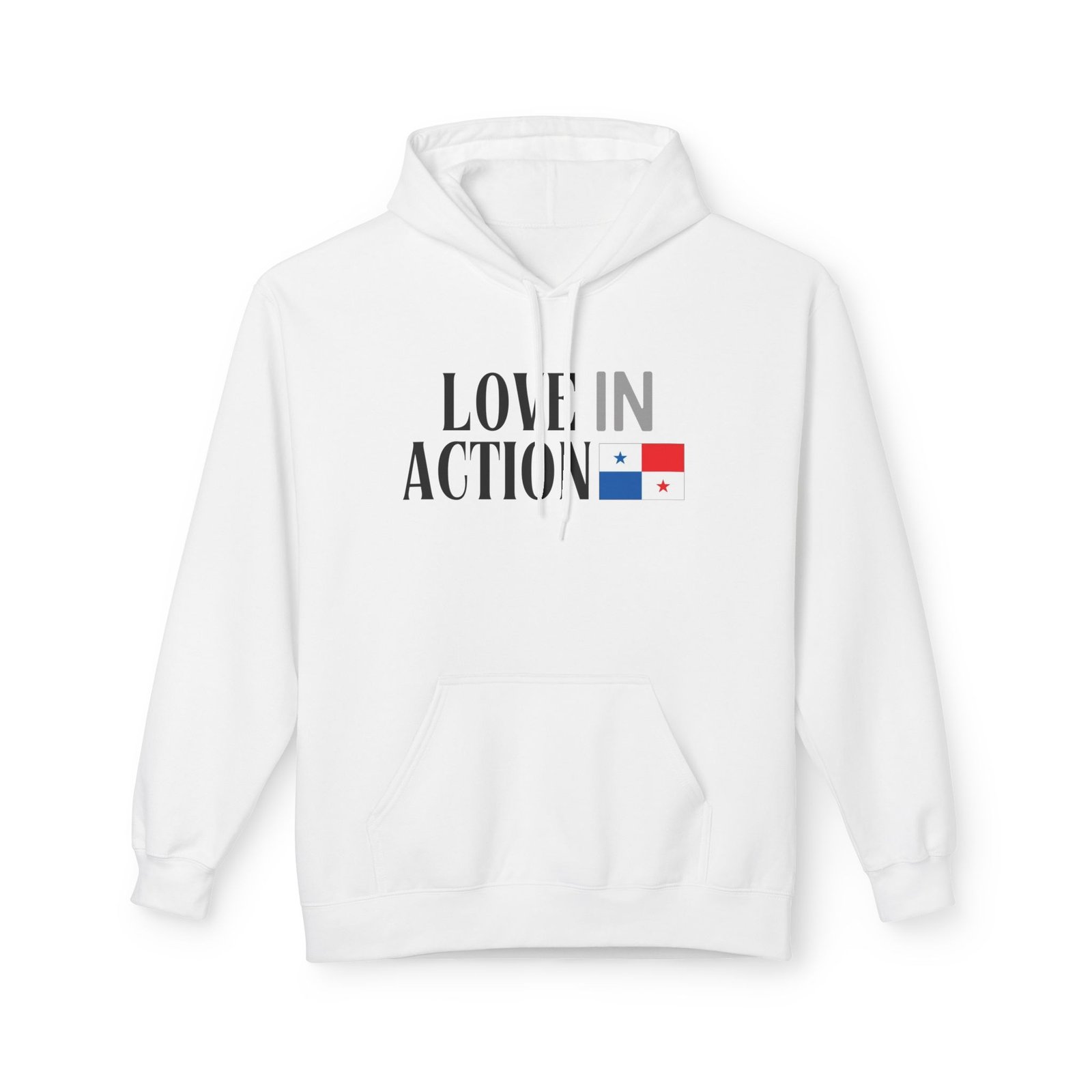 Love in Action Fleece Hoodie - Panama