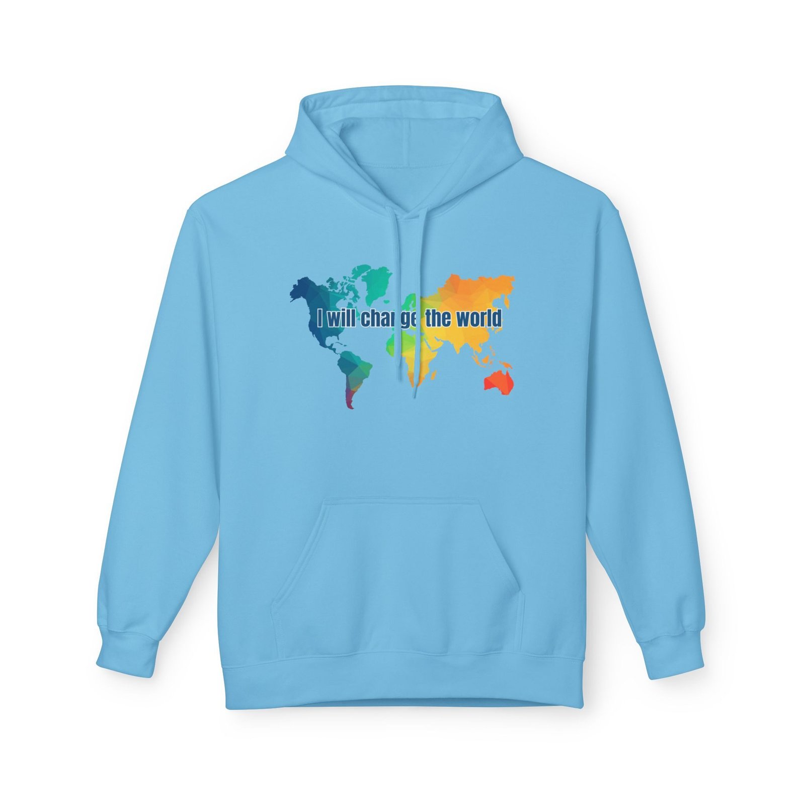 I will change the world Hoodie - Blue